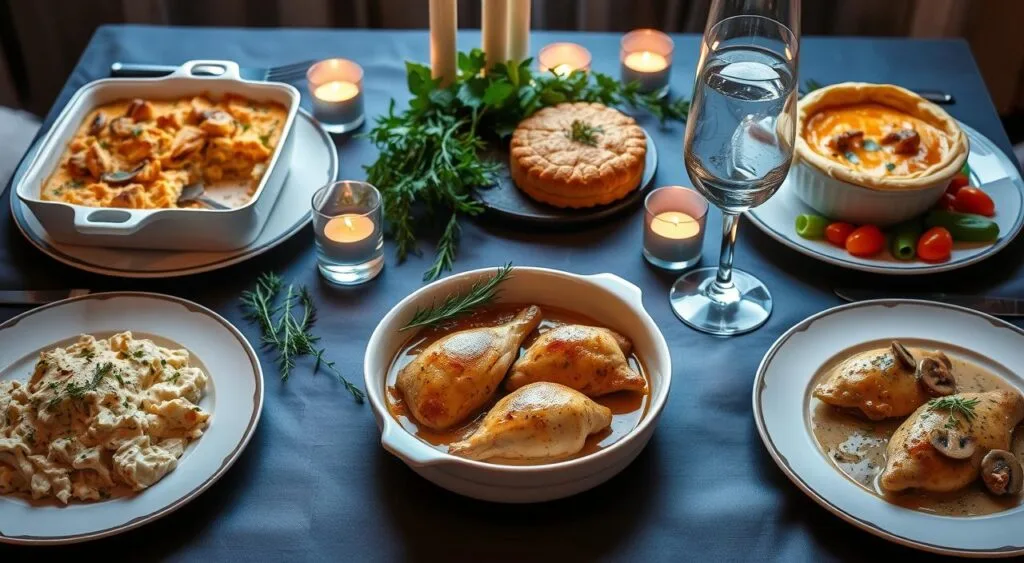 chicken recipes using cream of mushroom​