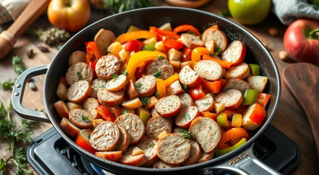 chicken sausage apple skillet chicken sausage apple skillet