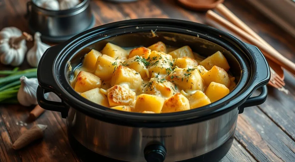 cheesy potato recipe crock pot​