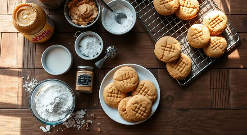 peanut butter cookie recipe without eggs​